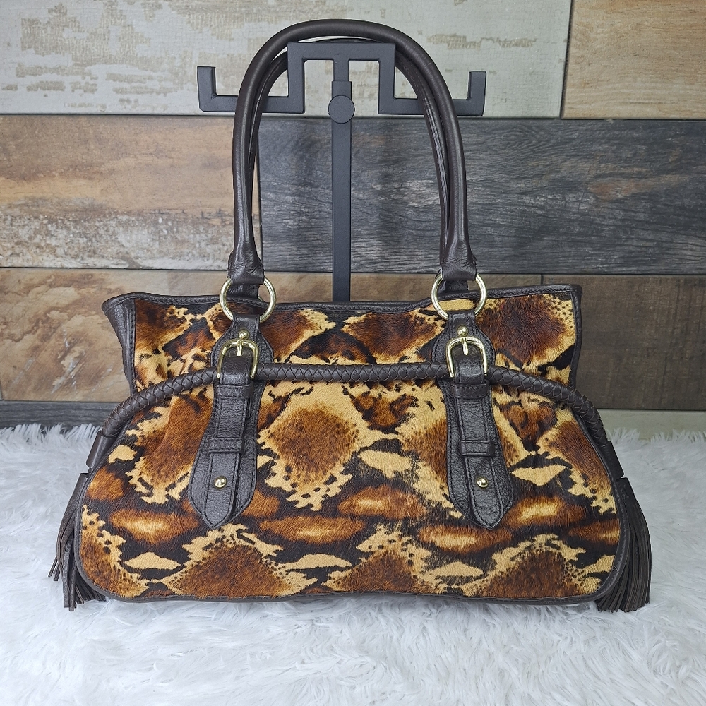 Adrienne Vittadini Animal Hair Satchel - A810458